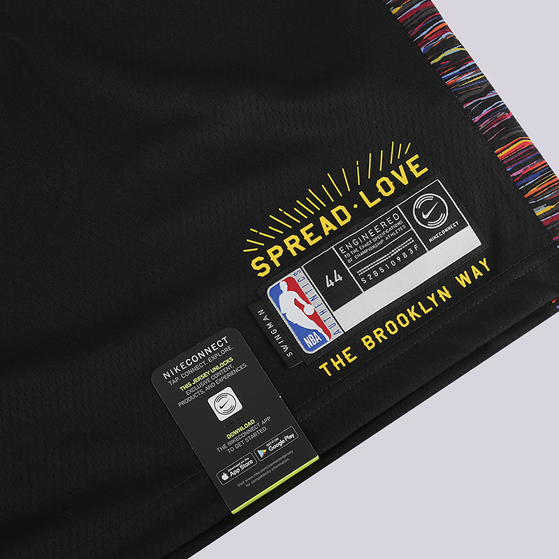 мужская черная майка Nike Brooklyn Nets City Edition 'Biggie' Swingman NBA Connected Jersey CD7062-010 - цена, описание, фото 3